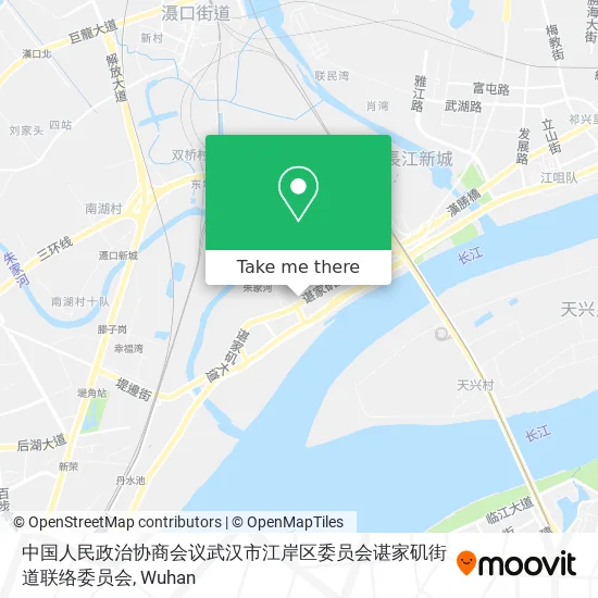 中国人民政治协商会议武汉市江岸区委员会谌家矶街道联络委员会 map