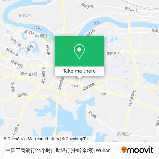 中国工商银行24小时自助银行(中岭余塆) map