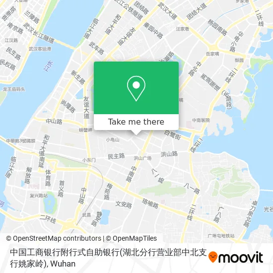 中国工商银行附行式自助银行(湖北分行营业部中北支行姚家岭) map