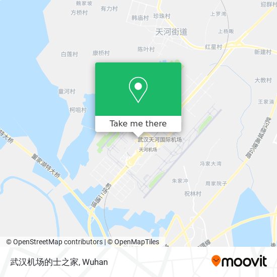 武汉机场的士之家 map
