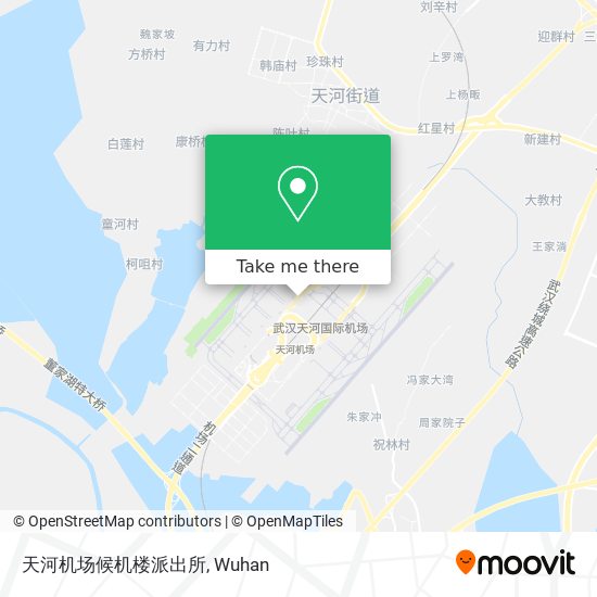 天河机场候机楼派出所 map