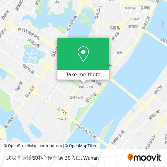 武汉国际博览中心停车场-B0入口 map