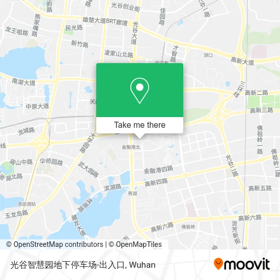 光谷智慧园地下停车场-出入口 map