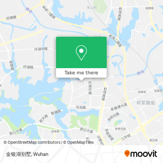 金银湖别墅 map