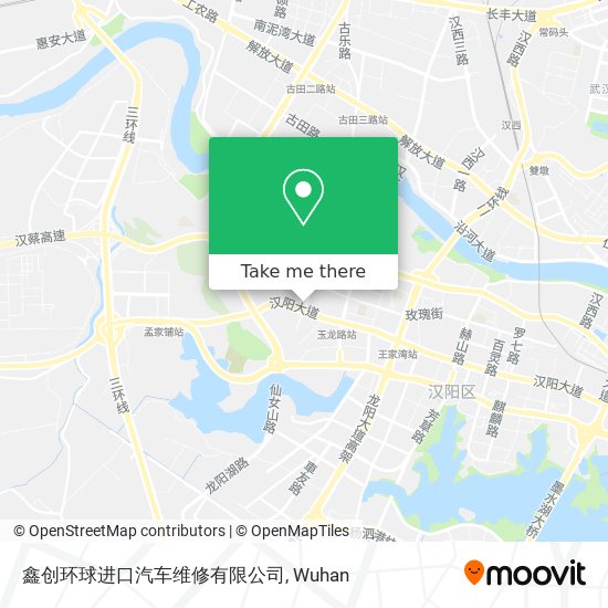 鑫创环球进口汽车维修有限公司 map