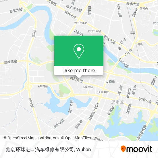 鑫创环球进口汽车维修有限公司 map