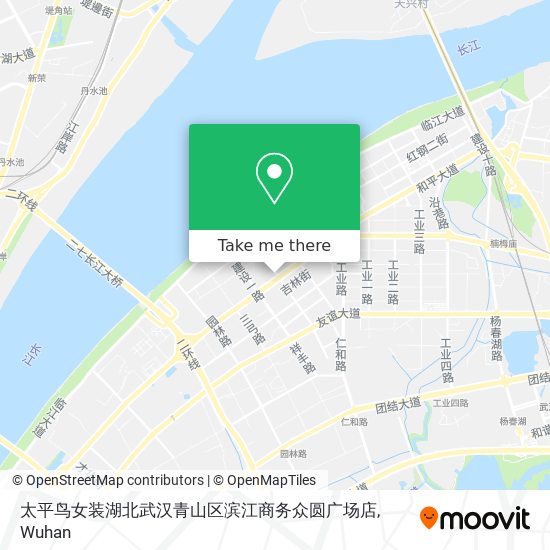 太平鸟女装湖北武汉青山区滨江商务众圆广场店 map