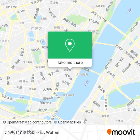 地铁江汉路站商业街 map