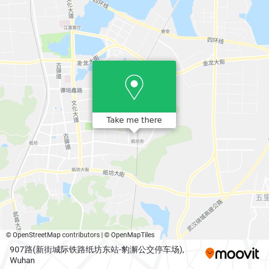 907路(新街城际铁路纸坊东站-豹澥公交停车场) map