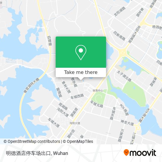 明德酒店停车场出口 map