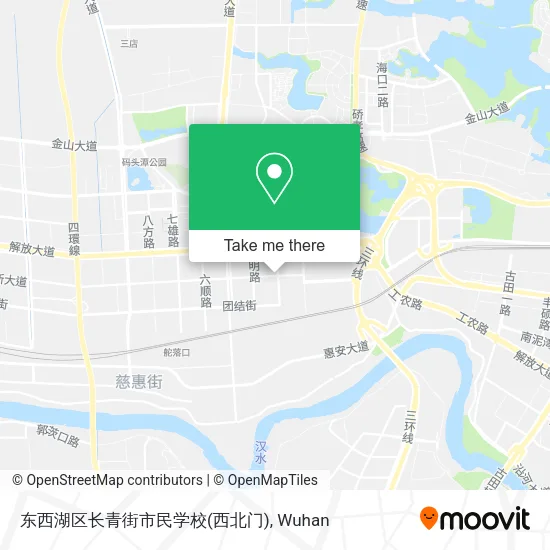 东西湖区长青街市民学校(西北门) map