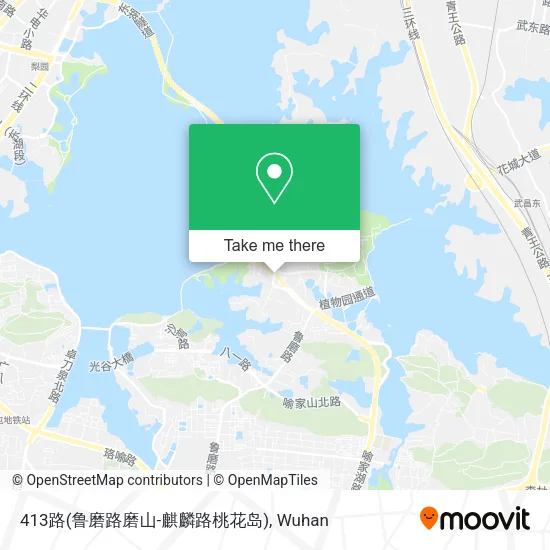 413路(鲁磨路磨山-麒麟路桃花岛) map