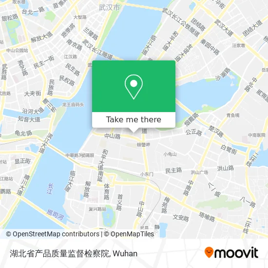 湖北省产品质量监督检察院 map