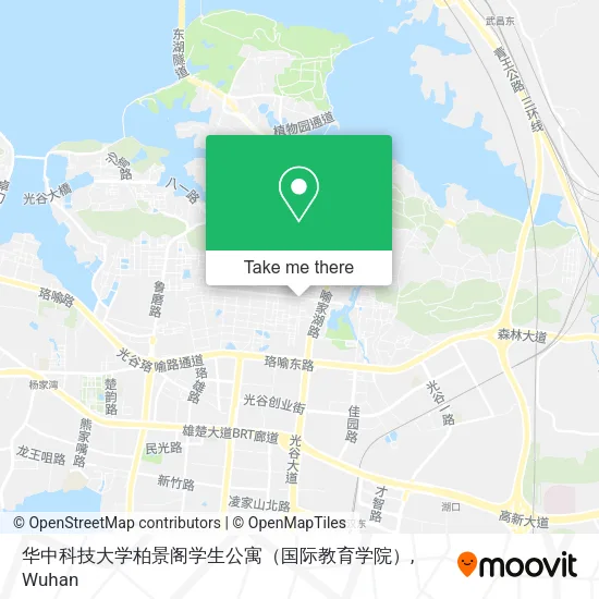 华中科技大学柏景阁学生公寓（国际教育学院） map