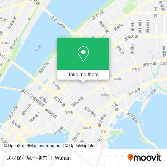 武汉保利城一期东门 map