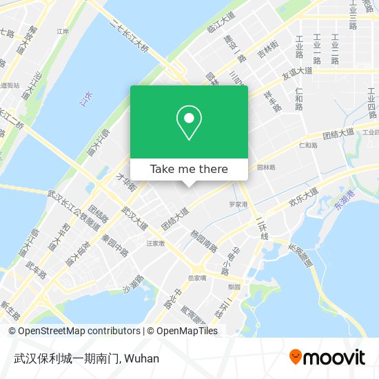 武汉保利城一期南门 map