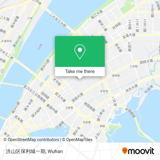 洪山区保利城一期 map