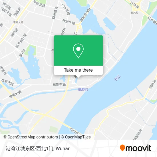 港湾江城东区-西北1门 map