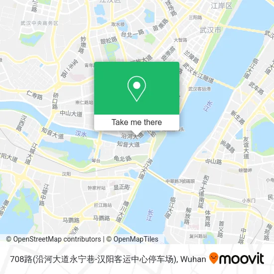708路(沿河大道永宁巷-汉阳客运中心停车场) map