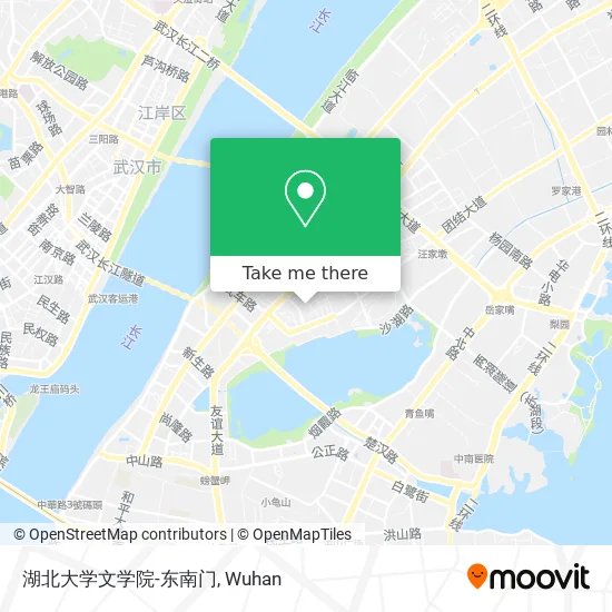 湖北大学文学院-东南门 map