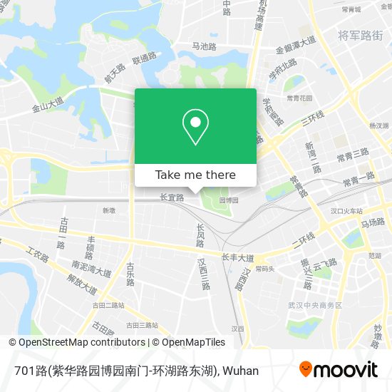 701路(紫华路园博园南门-环湖路东湖) map