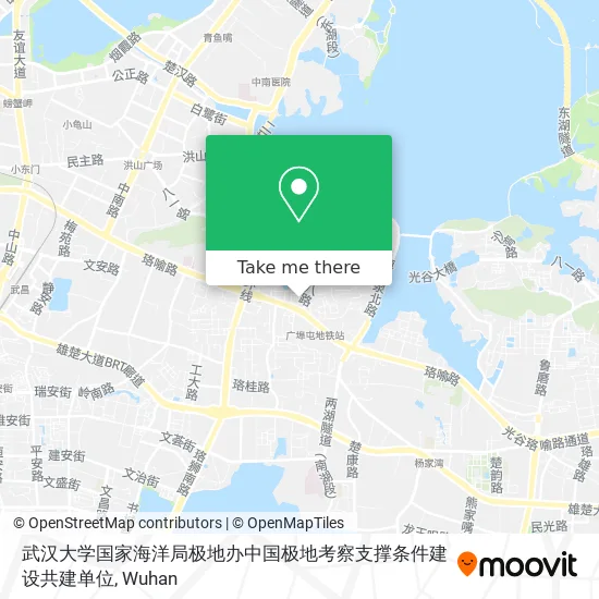 武汉大学国家海洋局极地办中国极地考察支撑条件建设共建单位 map