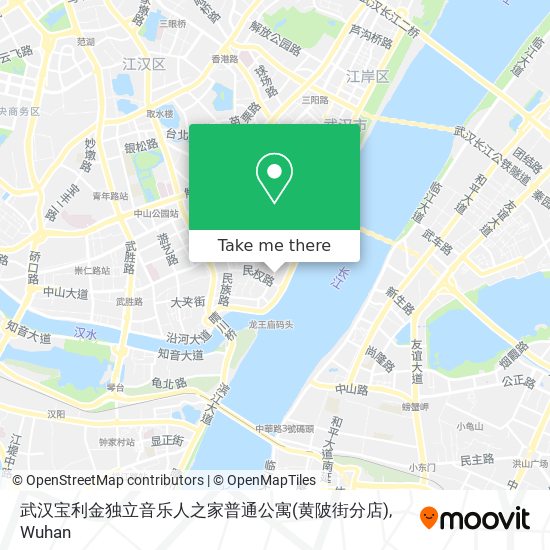 武汉宝利金独立音乐人之家普通公寓(黄陂街分店) map