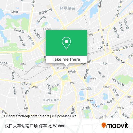 汉口火车站南广场-停车场 map