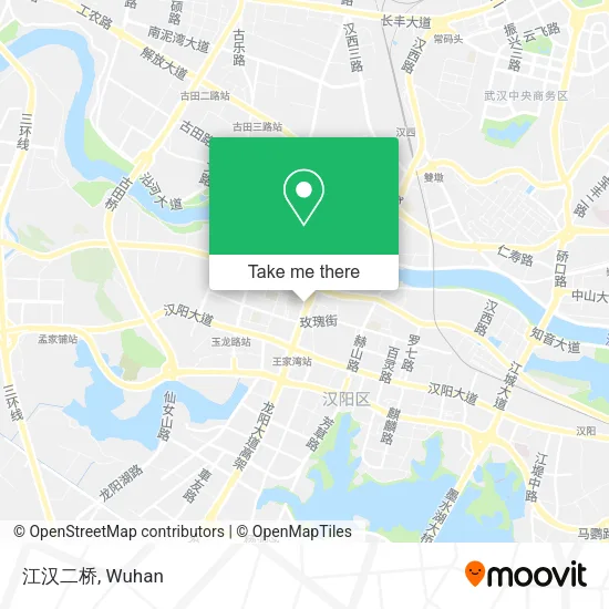 江汉二桥 map