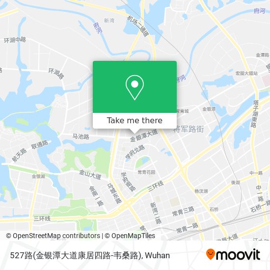 527路(金银潭大道康居四路-韦桑路) map