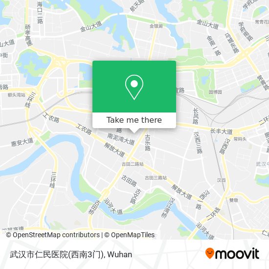 武汉市仁民医院(西南3门) map