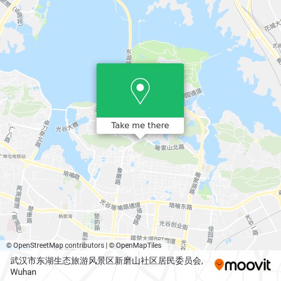 武汉市东湖生态旅游风景区新磨山社区居民委员会 map