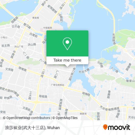 浪莎袜业(武大十三店) map