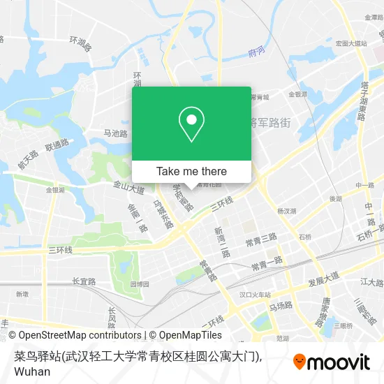 菜鸟驿站(武汉轻工大学常青校区桂圆公寓大门) map