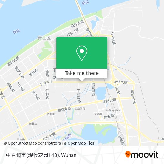 中百超市(现代花园140) map