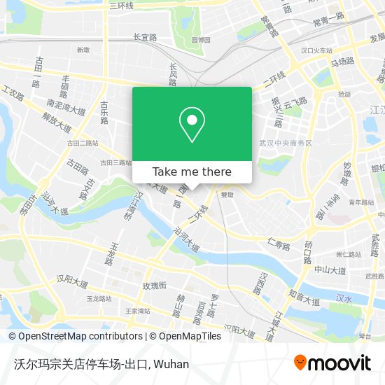 沃尔玛宗关店停车场-出口 map