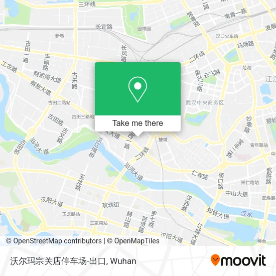 沃尔玛宗关店停车场-出口 map
