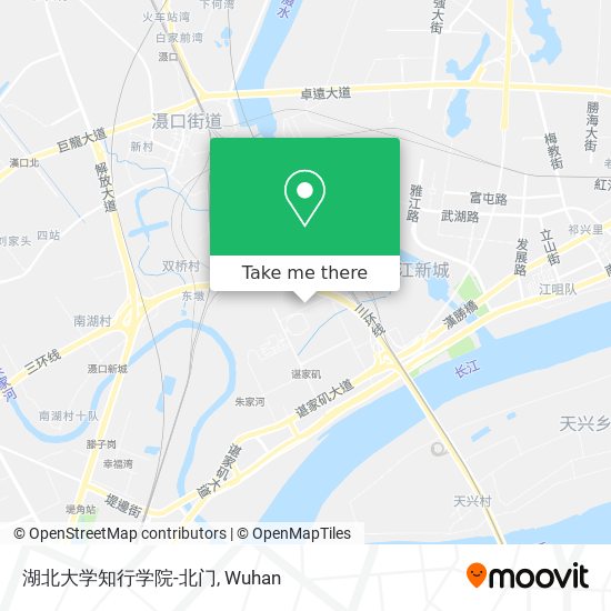 湖北大学知行学院-北门 map
