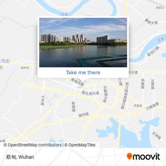 蔡甸 map
