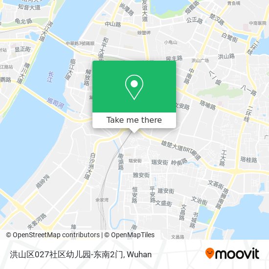 洪山区027社区幼儿园-东南2门 map