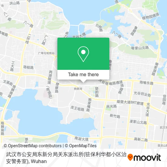 武汉市公安局东新分局关东派出所(驻保利华都小区治安警务室) map