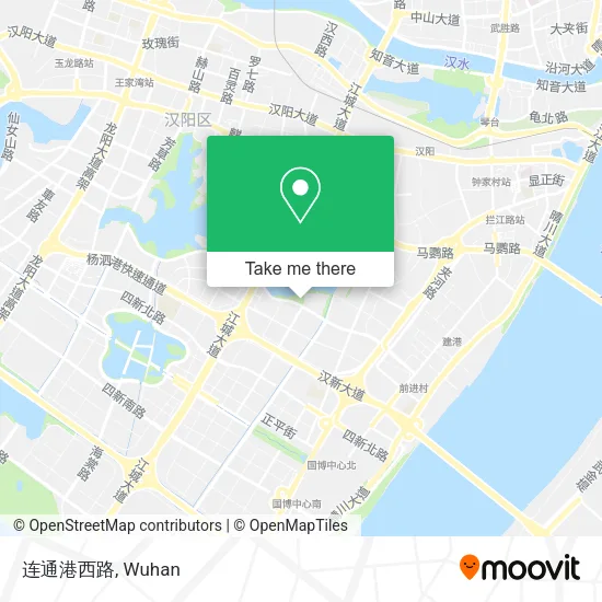 连通港西路 map