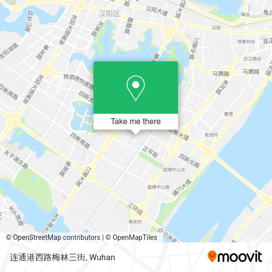 连通港西路梅林三街 map