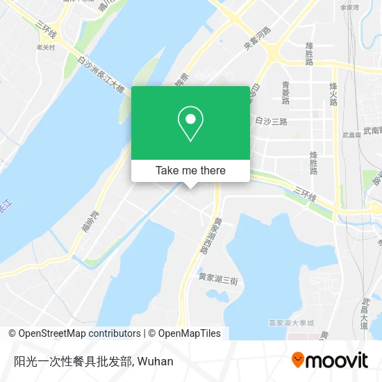 阳光一次性餐具批发部 map