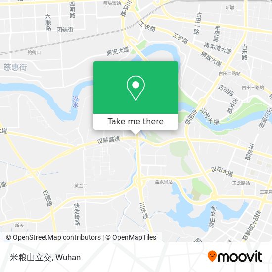 米粮山立交 map