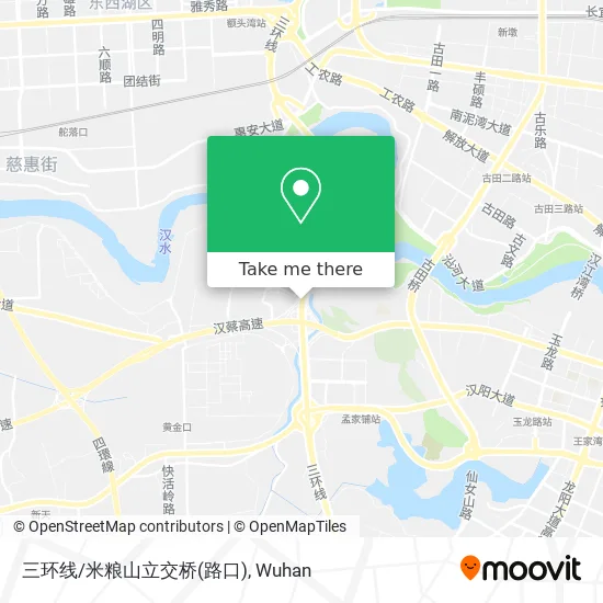 三环线/米粮山立交桥(路口) map