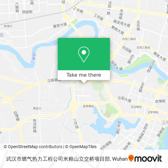 武汉市燃气热力工程公司米粮山立交桥项目部 map