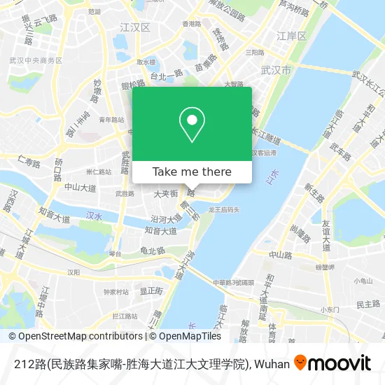 212路(民族路集家嘴-胜海大道江大文理学院) map