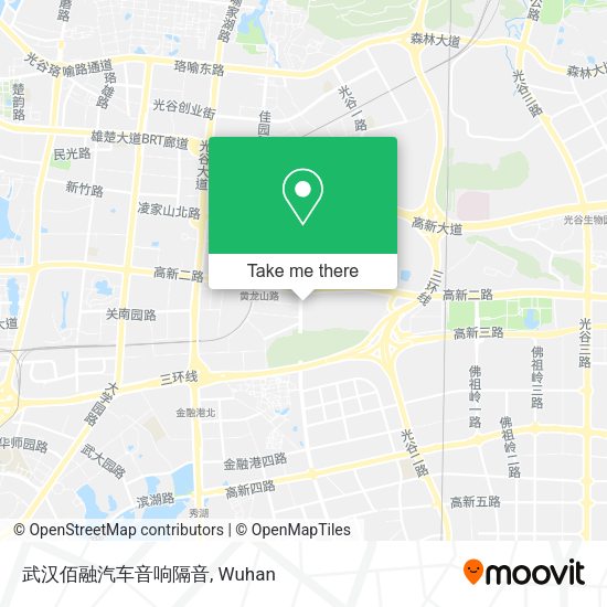 武汉佰融汽车音响隔音 map