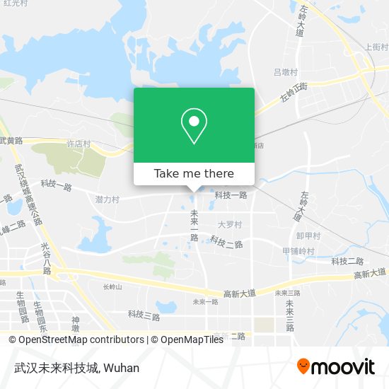 武汉未来科技城 map